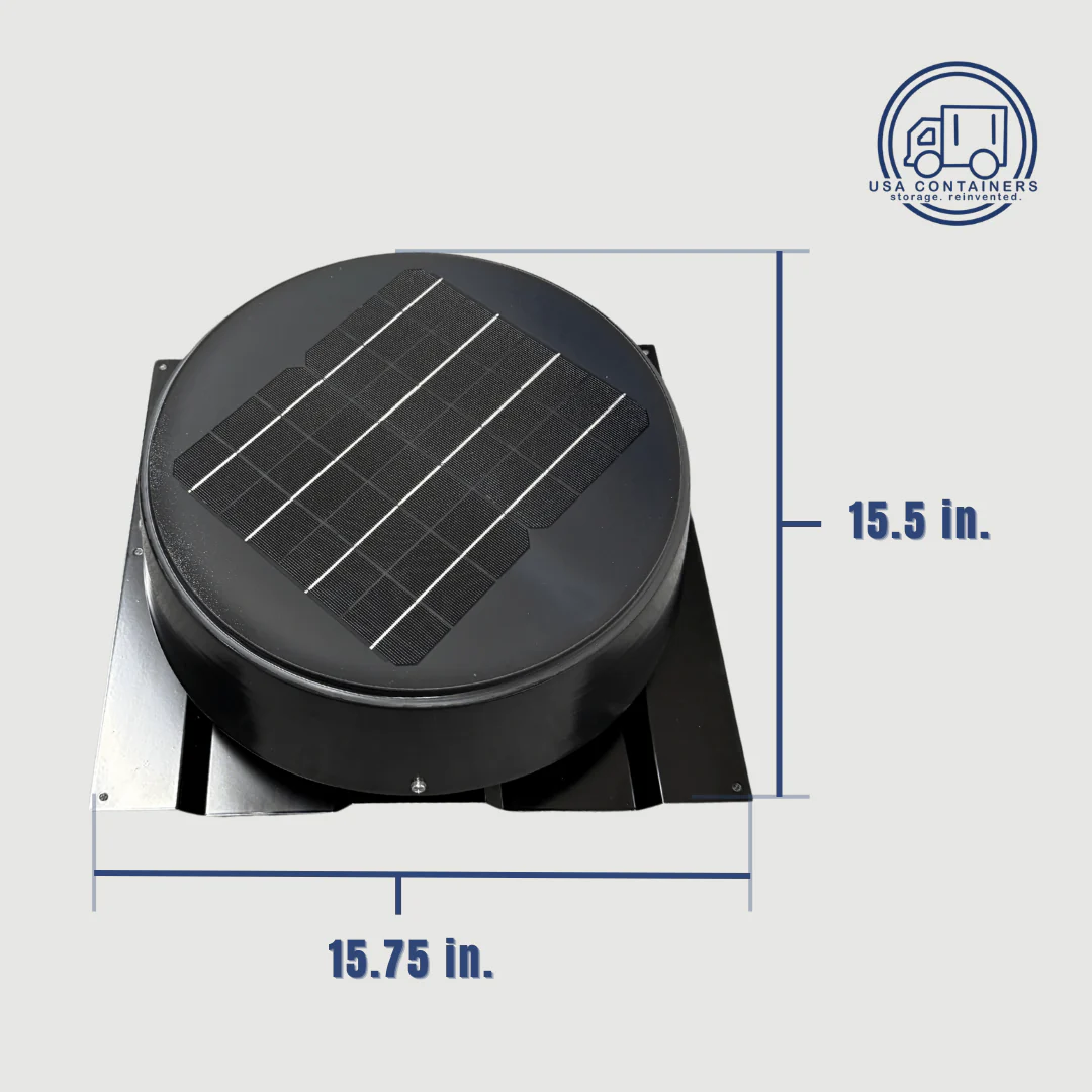 10W Solar Powered Shipping Container Roof Vent - Image 3