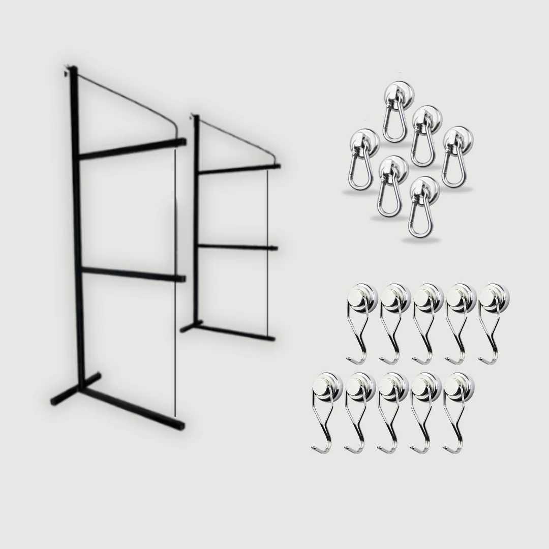 Container Organization Pro Kit - Shelving + Magnetic Hooks - Image 2