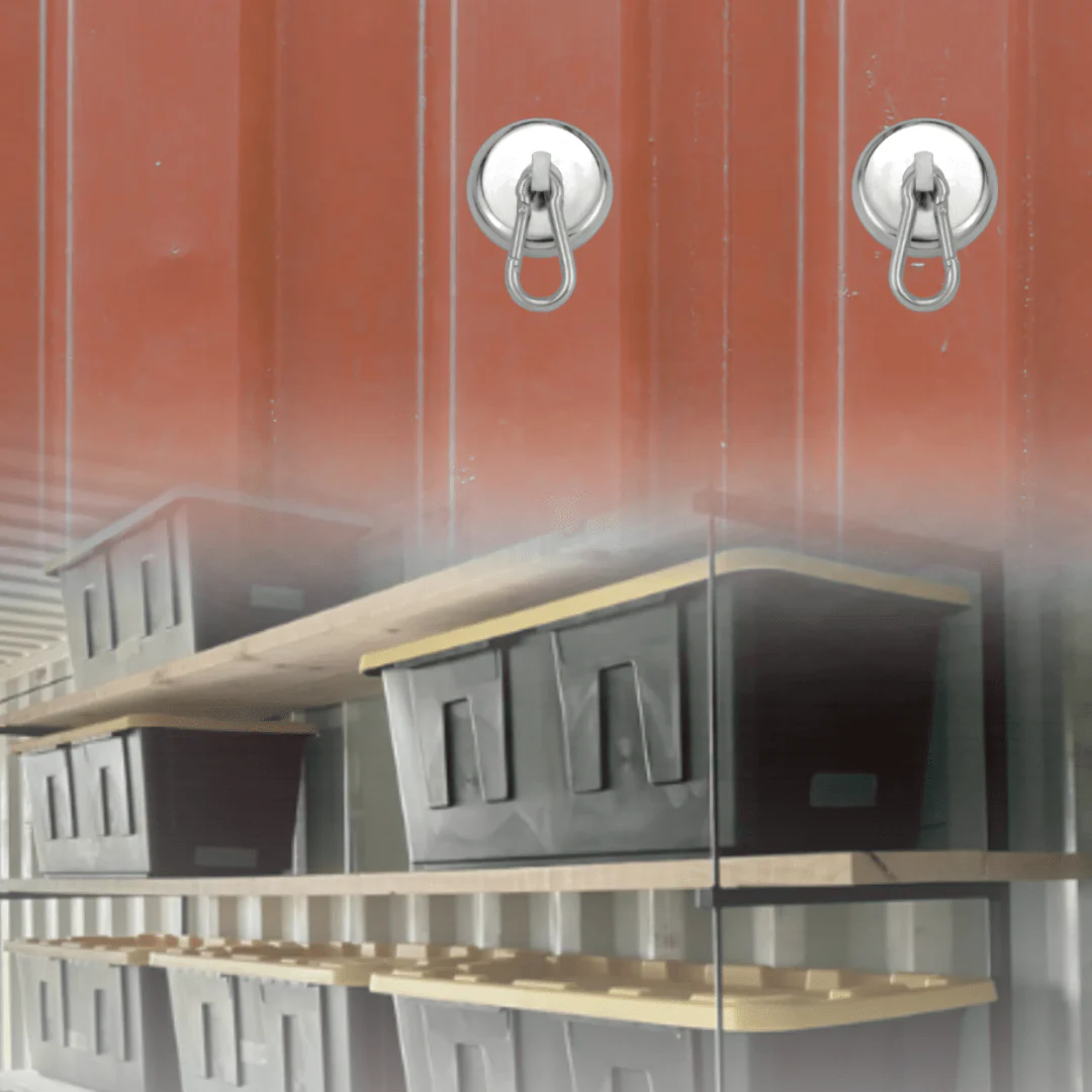 Container Organization Pro Kit - Shelving + Magnetic Hooks - Image 3