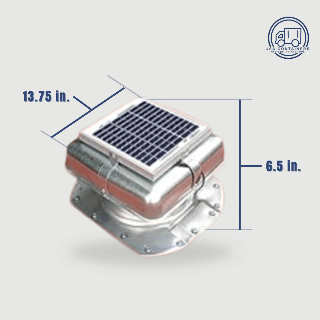 Industrial Solar Powered Vent - Tilting Solar Panel - Image 3