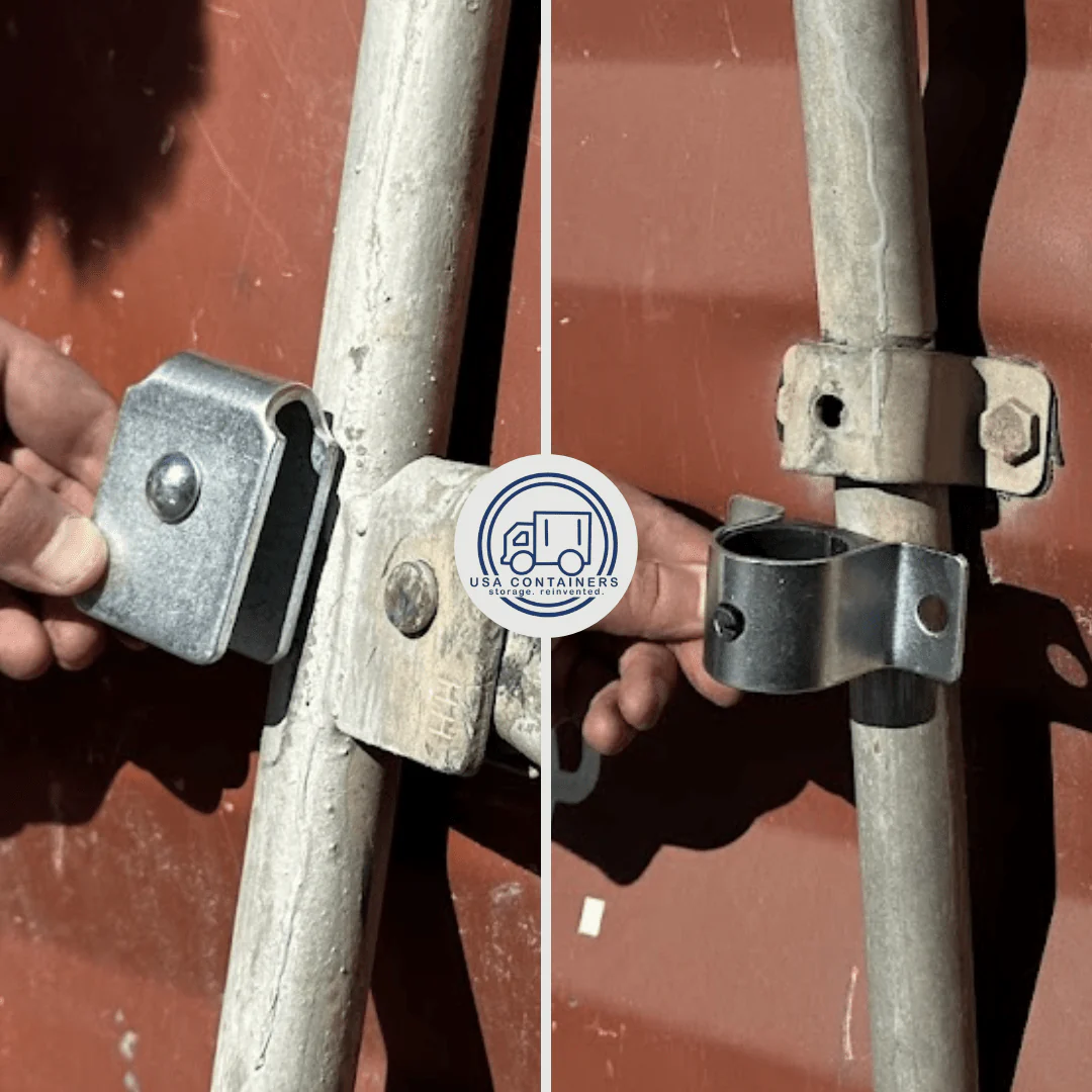 Shipping Container Door Lock Parts - Not Including Bar - Image 3
