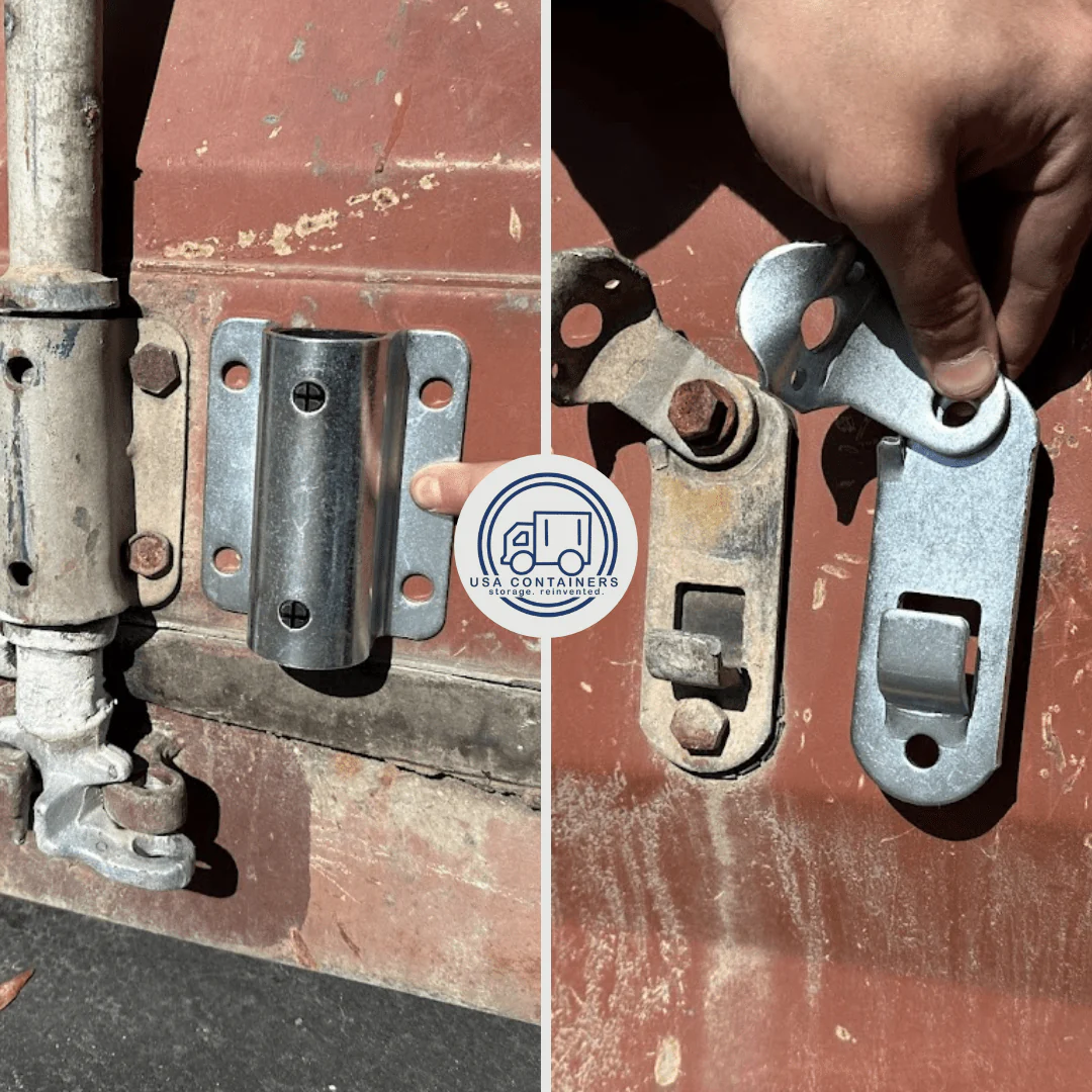 Shipping Container Door Lock Parts - Not Including Bar - Image 4