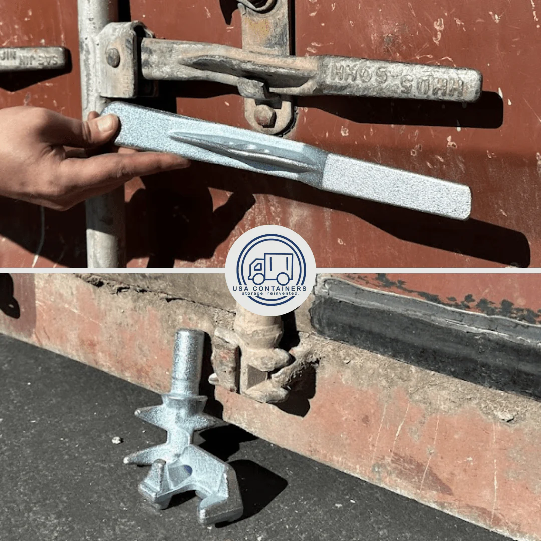 Shipping Container Door Lock Parts - Not Including Bar - Image 5