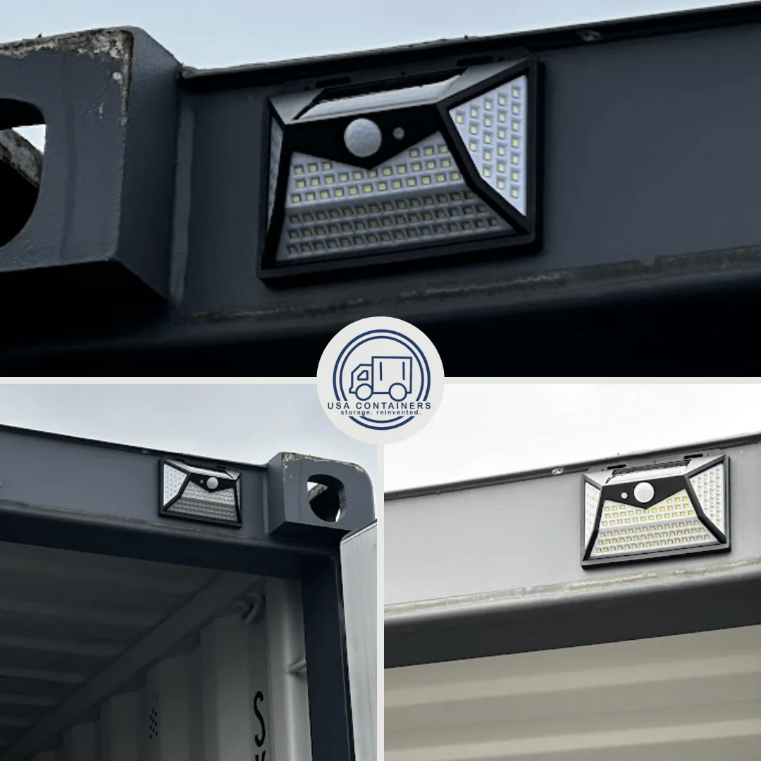 Shipping Container Exterior Solar Powered Lights - 4 pack - Image 3