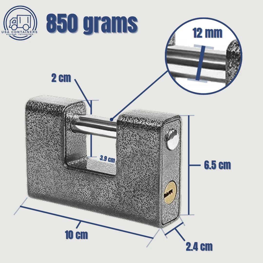Shipping Container Locks - Heavy Duty Padlock with 4 Keys - Image 3