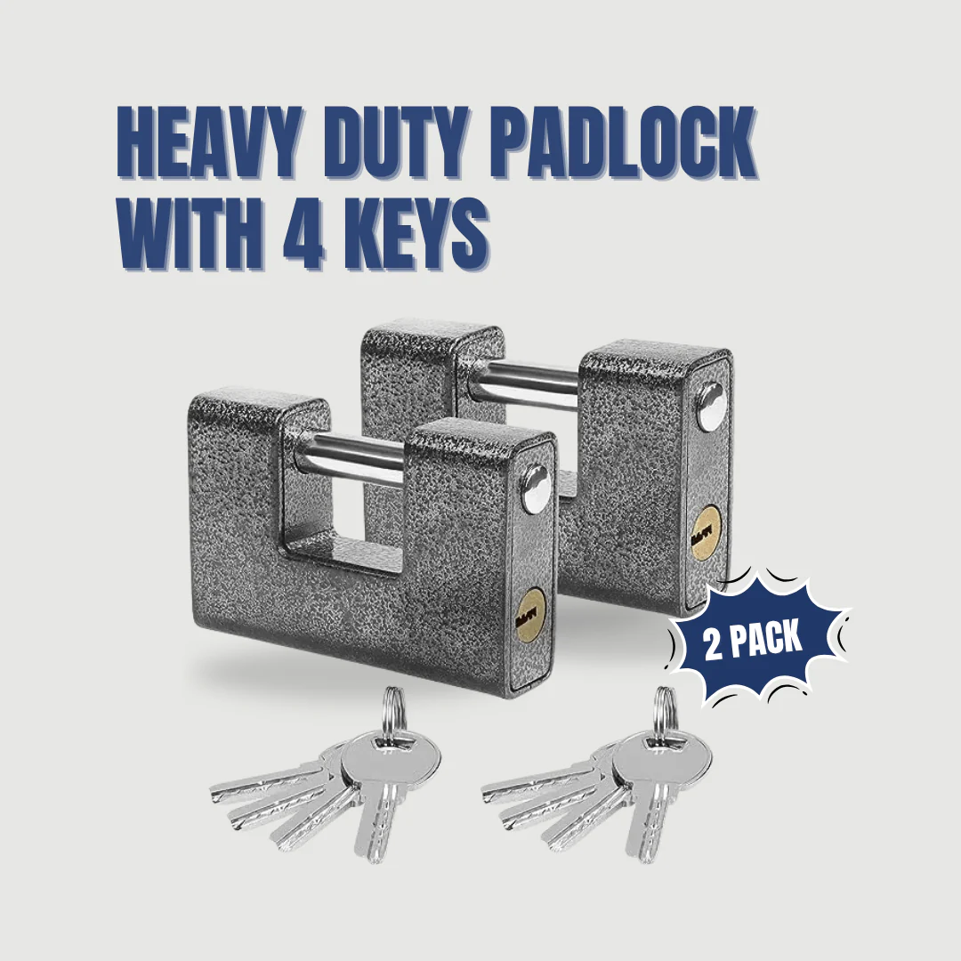 Shipping Container Locks - Heavy Duty Padlock with 4 Keys - Image 7