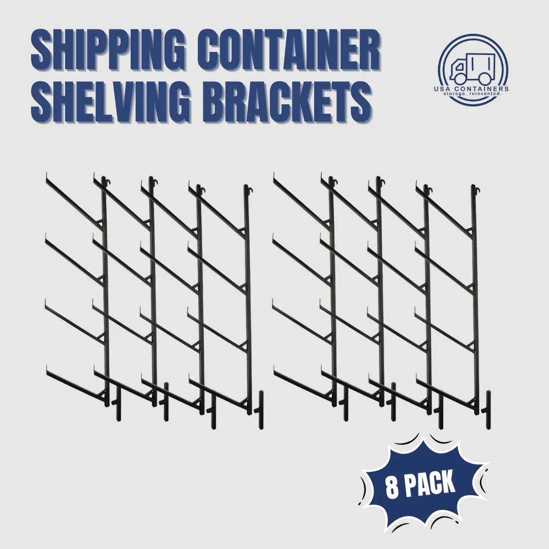 Shipping Container Shelving Brackets / Pipe Racks 4 level - Image 6