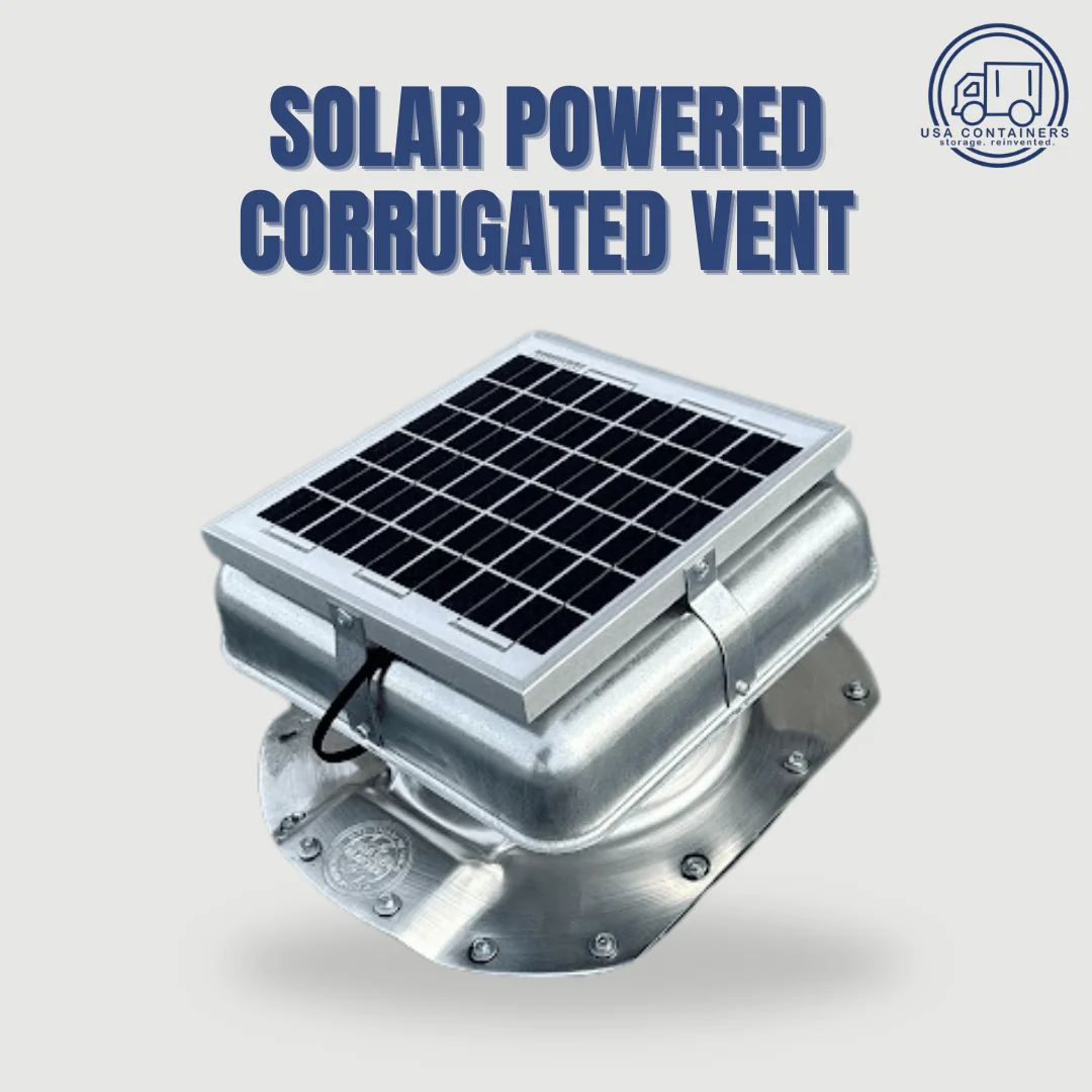 Shipping Container Solar Powered Vent - Fits Conex Containers