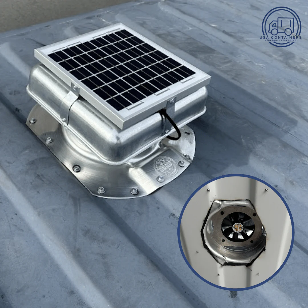Shipping Container Solar Powered Vent - Fits Conex Containers - Image 3