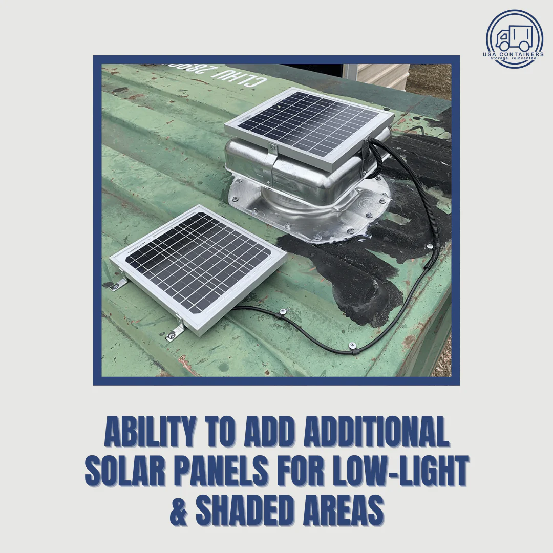 Shipping Container Solar Powered Vent - Fits Conex Containers - Image 4